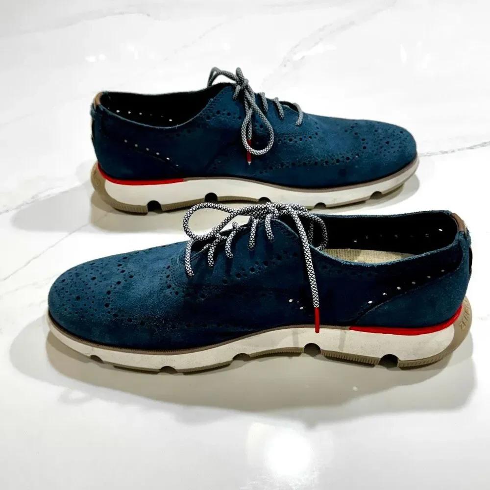 Cole Haan 4.ZeroGrand Litewing Oxfords. Blue. Size Men’s 11.